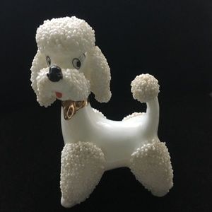 Vintage  porcelain Poodle made in Japan 1960s